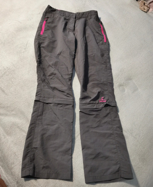 2in1 Wander Hose (Damen M ) Zip Off grau