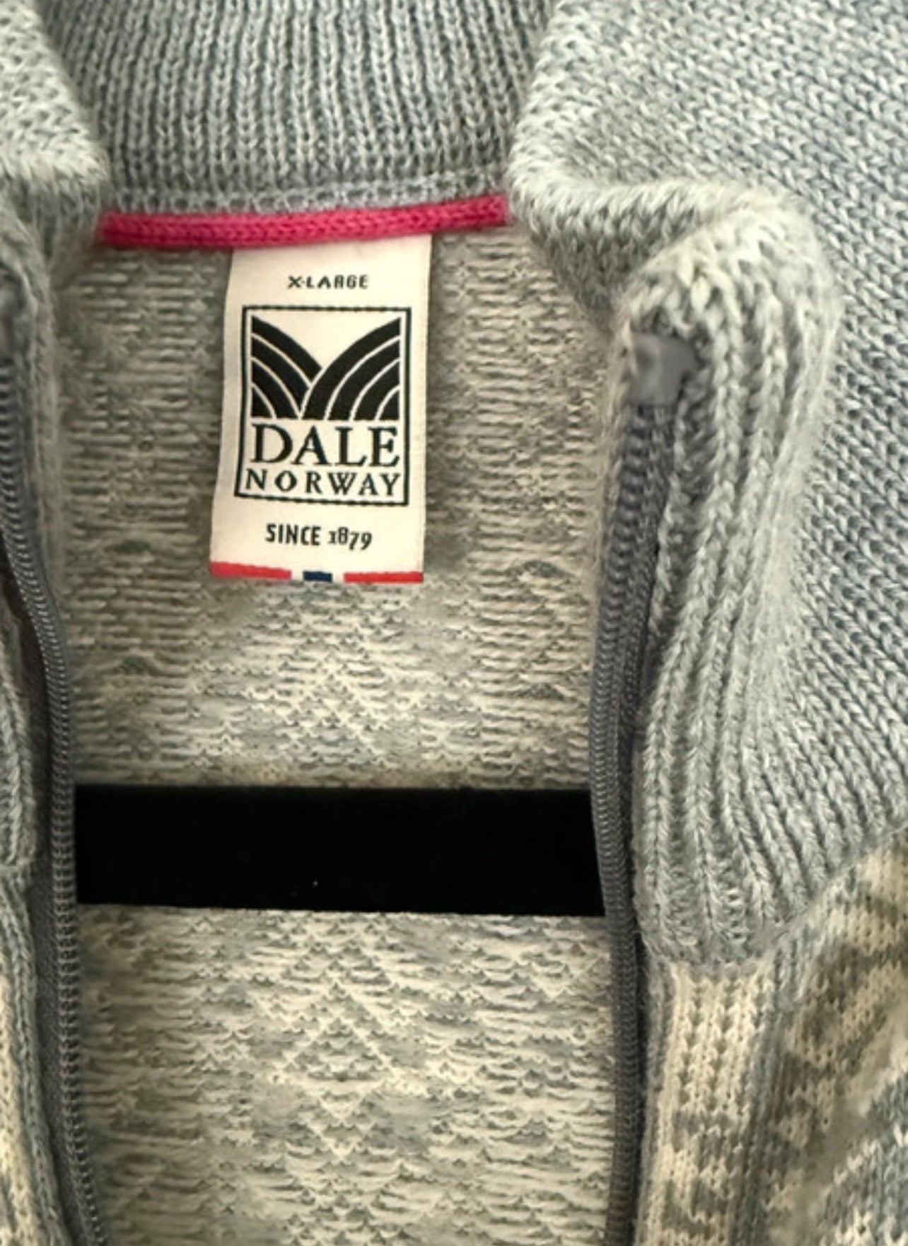 Merino Jacke von Dale of Norway (XL Damen) weiß grau