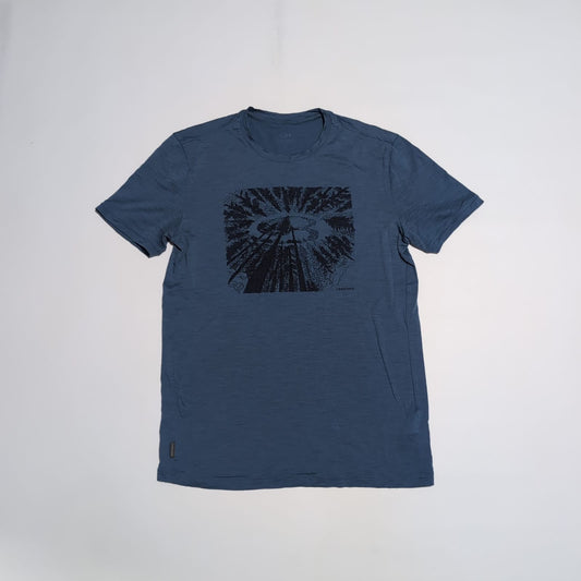 Merino T-Shirt von Icebreaker (S Herren) blau mit Print