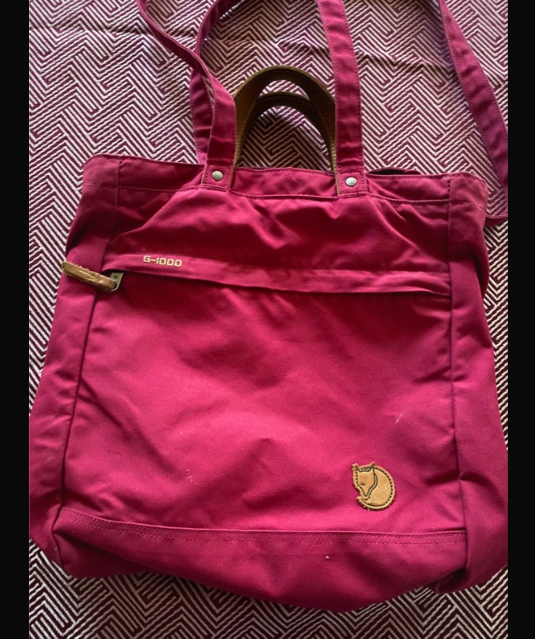Tasche / Rucksack Fjällräven G-1000 Tote Bag No.1 beerenfarbig