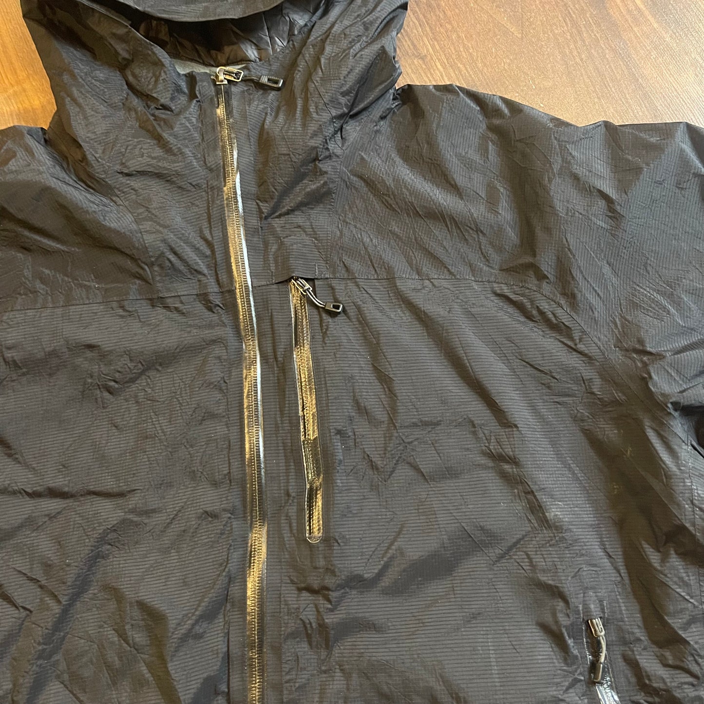 Gefütterte Regen Jacke von Patagonia (XL Herren) schwarz