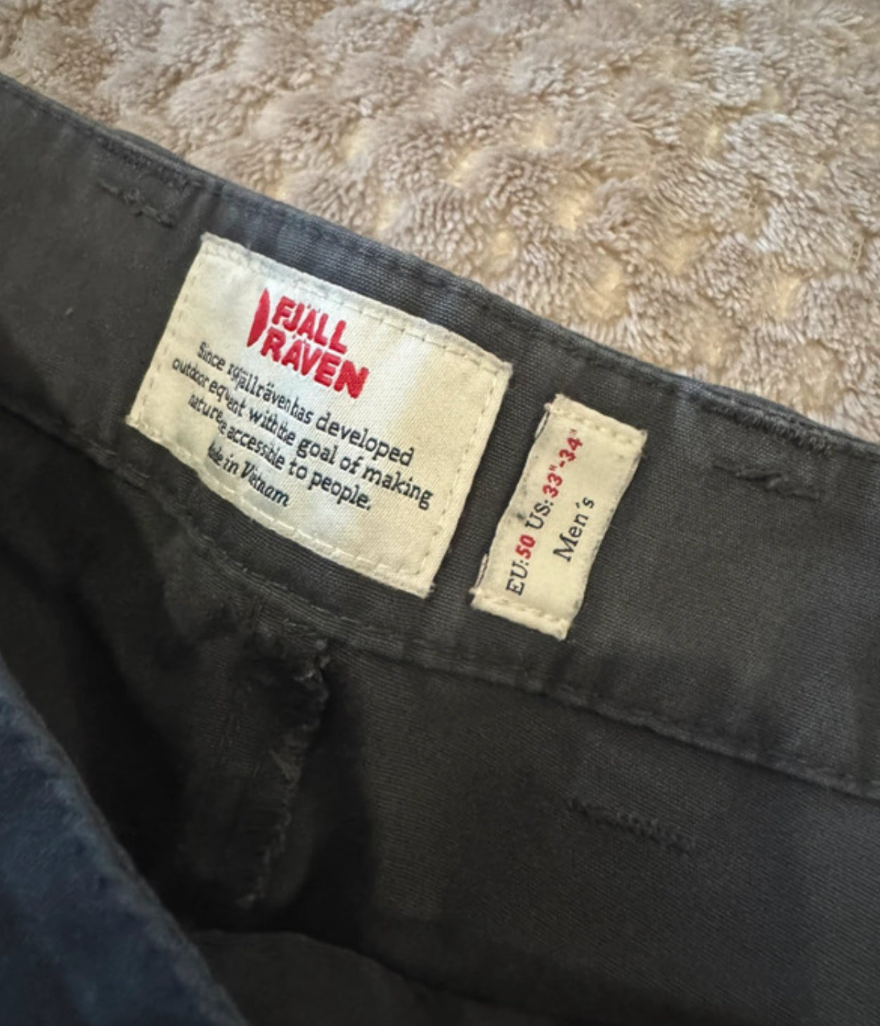 Zip-Off Hose Herren 50 (L) von Fjällräven dunkelgrau