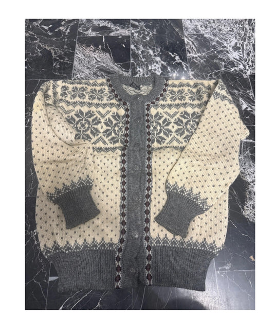 Strick Jacke Dale of Norway (M Herren /L Damen) weiß grau