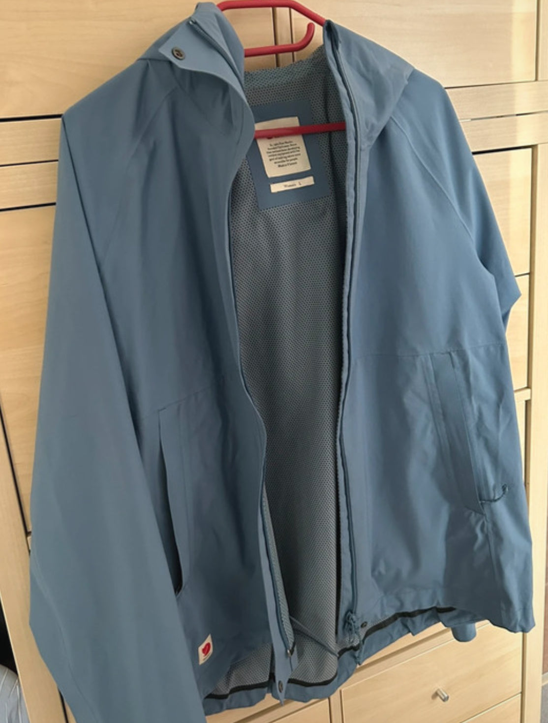 Fjällräven 2,5L Regen Jacke (L Damen) HYDRATIC JACKET stahlblau