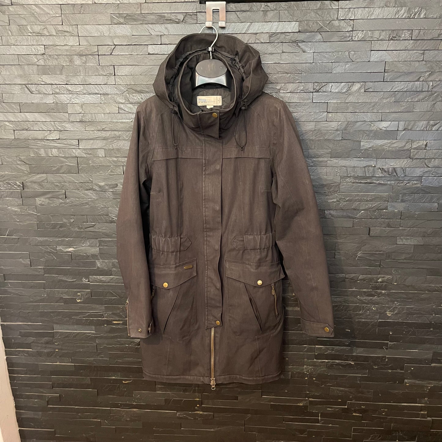 Parka von Bergans Regenmantel gefüttert (S Damen) in Graphit