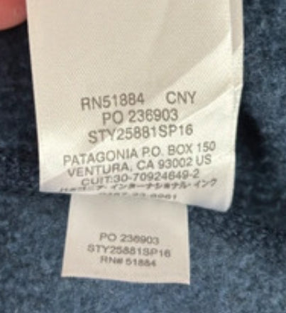 Strickoptik Weste von Patagonia (L Herren) Better Fleece dunkelblau