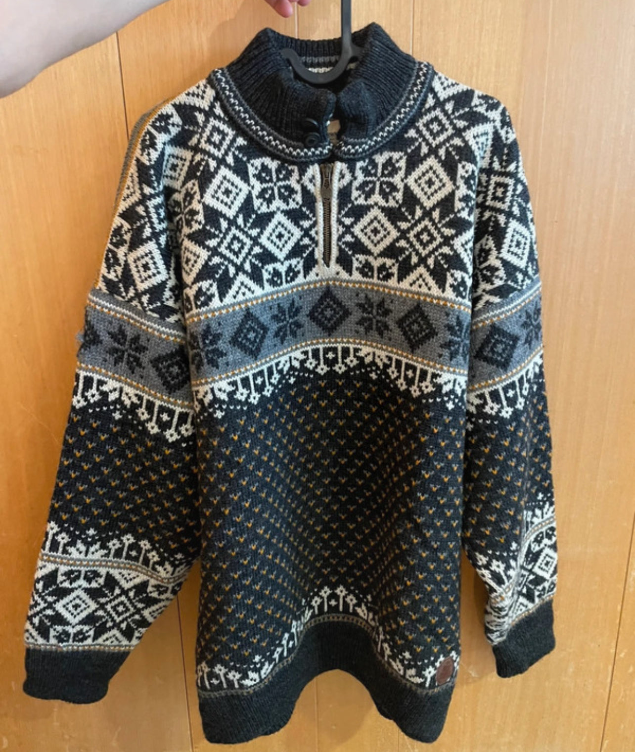 2-lagiger Strick Pullover Dale of Norway (XL) Wind Membrane grau