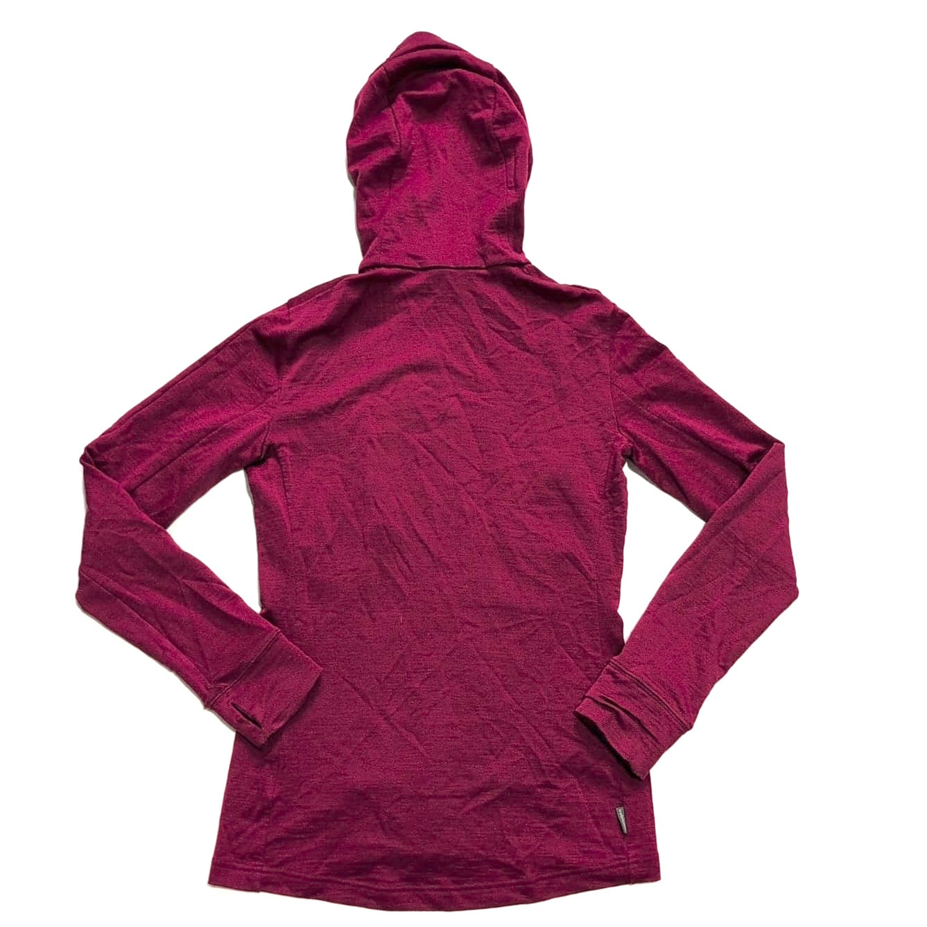 Merino Jacke von Icebreaker (XS Damen) Zipper Hoodie dunkelrot - wanderlich.com