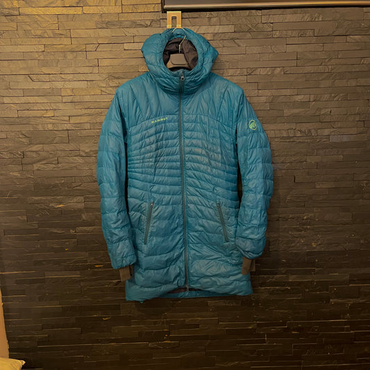 Lange Daunen Jacke von Mammut (S Damen) Parka petrolblau