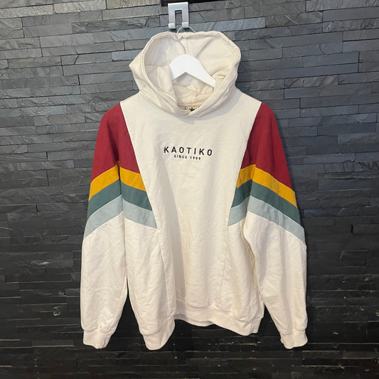 Hoodie von Kaotiko in Größe L / XL weiß bunt