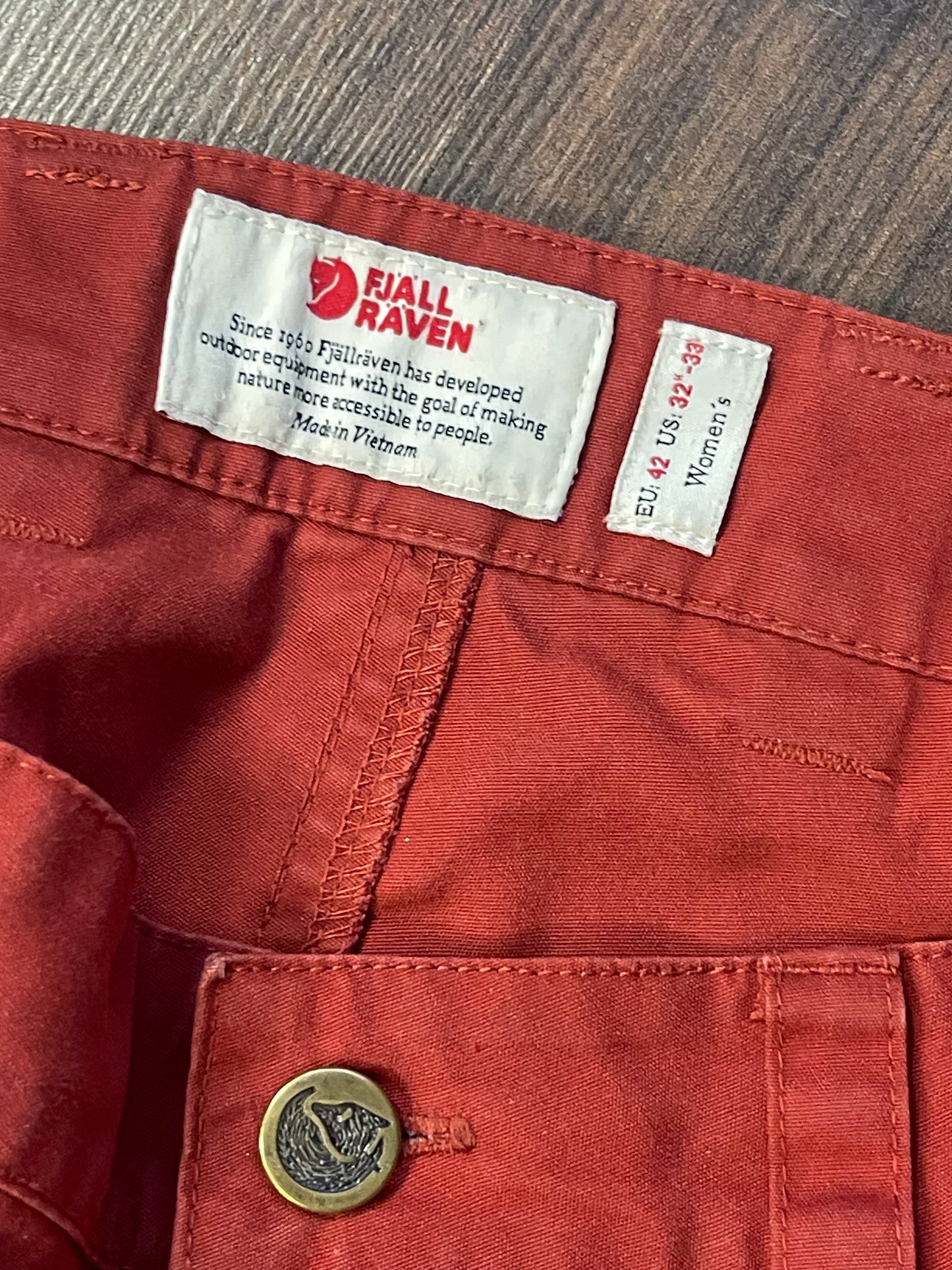 Trekking Hose Fjällräven Barents Pro (XL /42 ) gekürzt rot