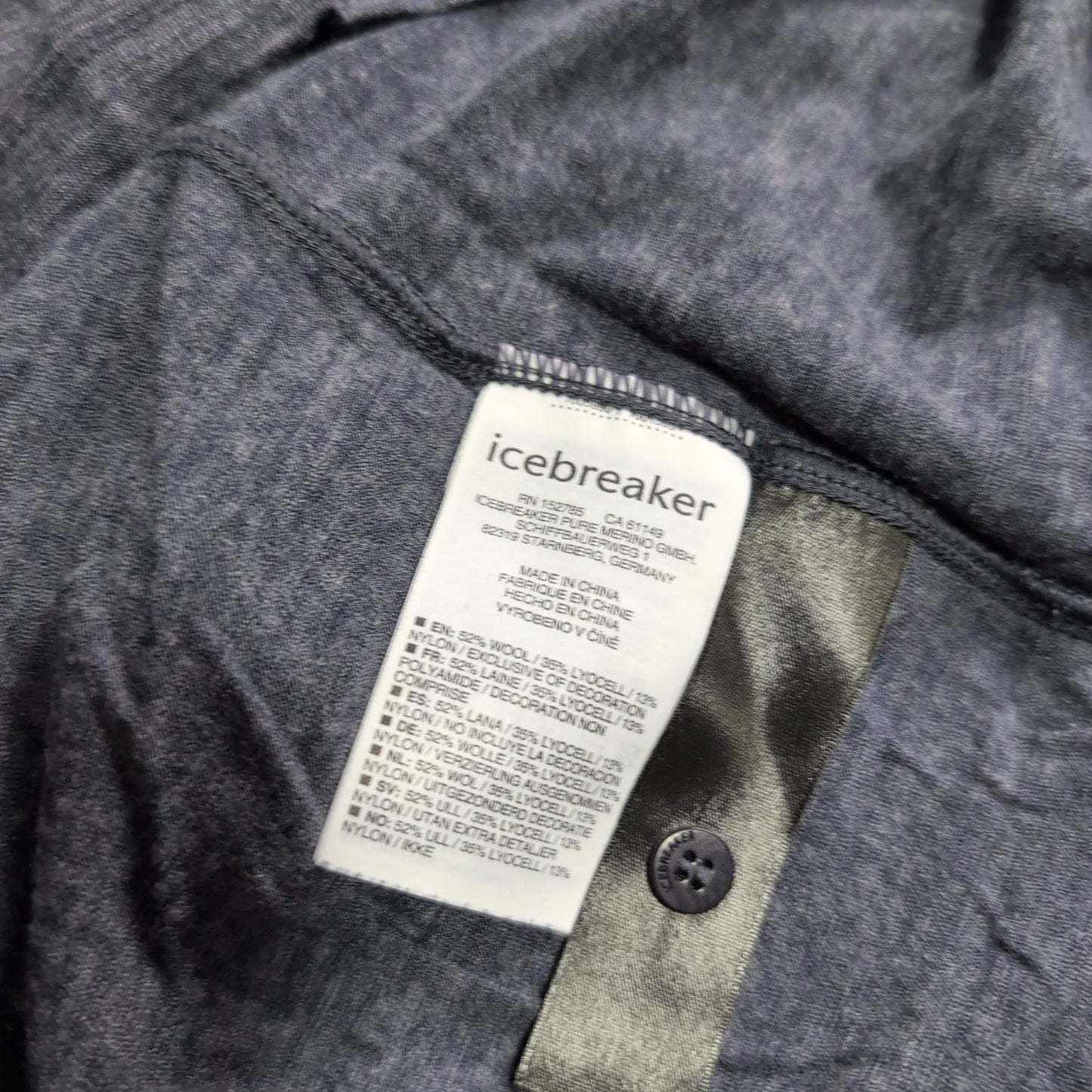 Polo Shirt von Icebreaker Merino (L Herren) T-Shirt grau