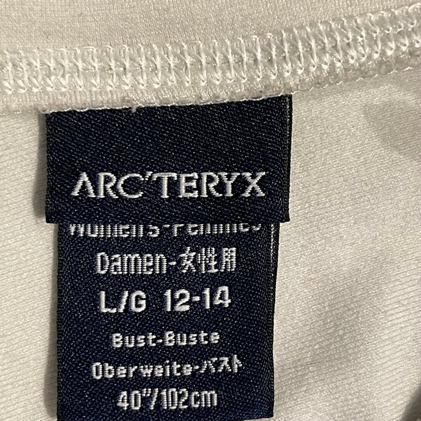 Longsleeve von Arcteryx (L Damen) Zipper Sweat Shirt weiß