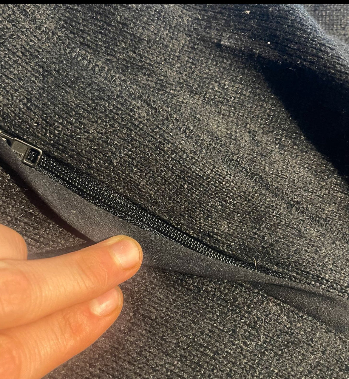 Strickoptik Fleece Weste von Patagonia (M Damen) schwarz