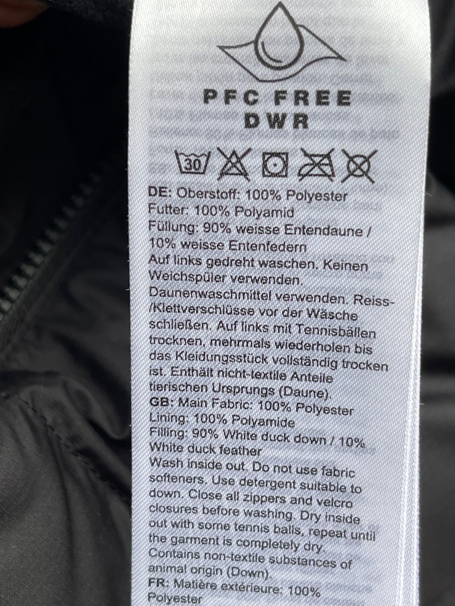Daunen Jacke von Mammut XL (Herren) wasserabweisend schwarz