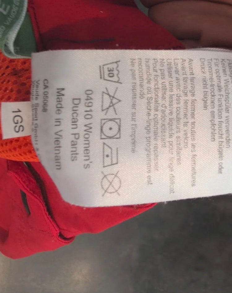 Trekking Hose von Vaude (Damen M ) leichtes Softshell rot