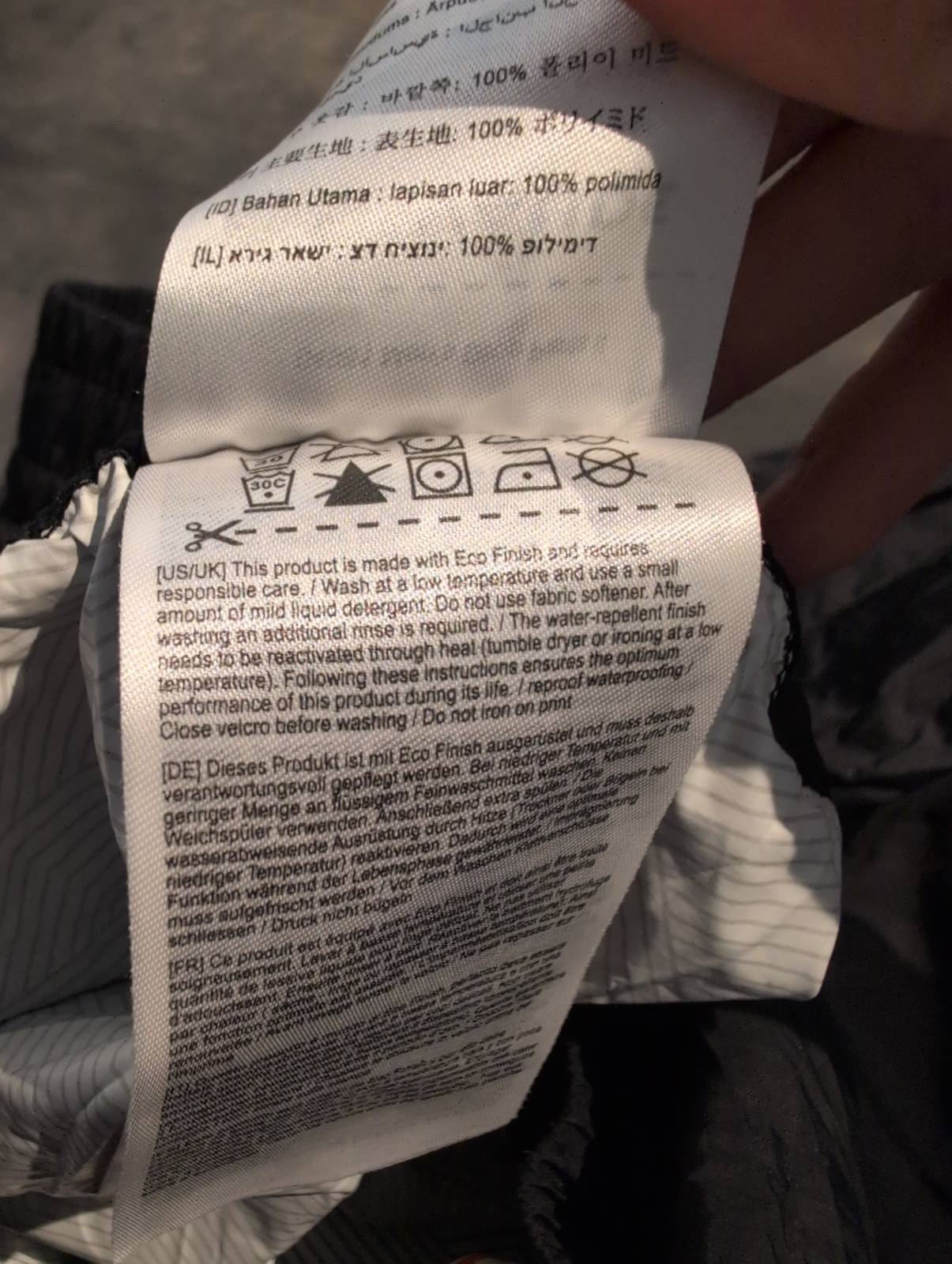 Regenhose von Vaude (L:52 Herren) Hardshell Hose schwarz