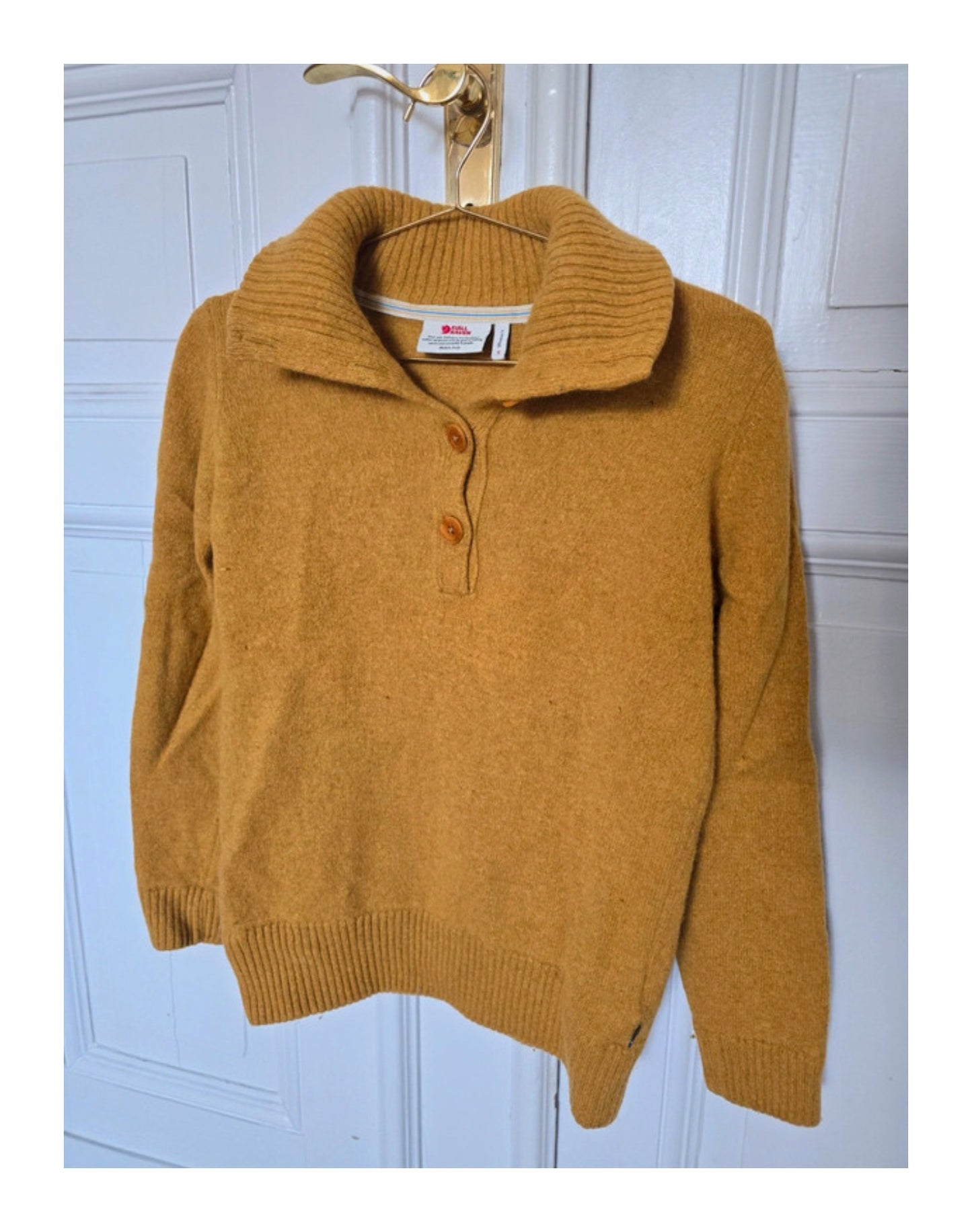 Stehkragen Pullover von Fjällräven ( Damen S ) Wolle Senf gelb
