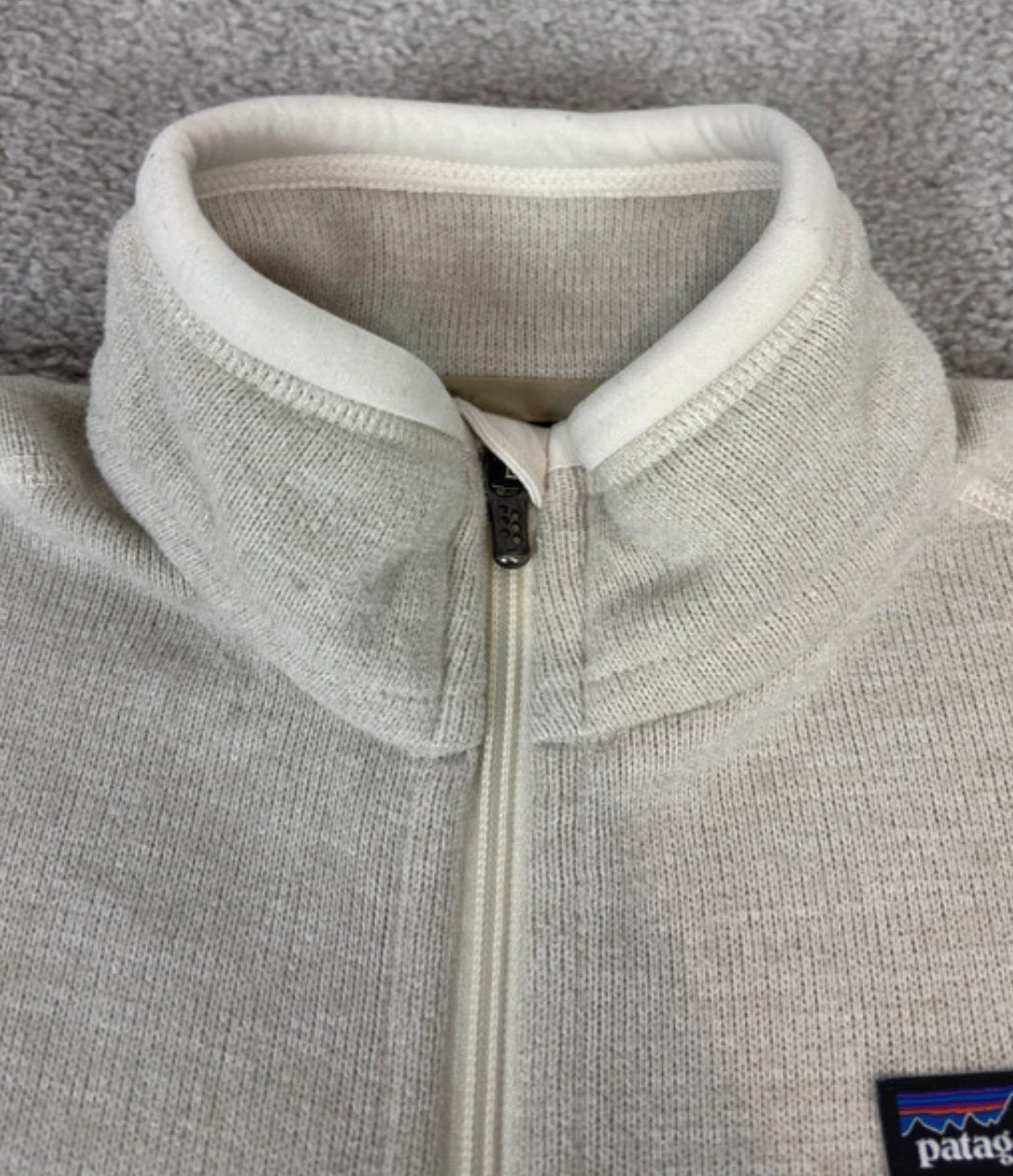 Patagonia Better Sweater Weste (M Damen) Strickoptik Fleece creme