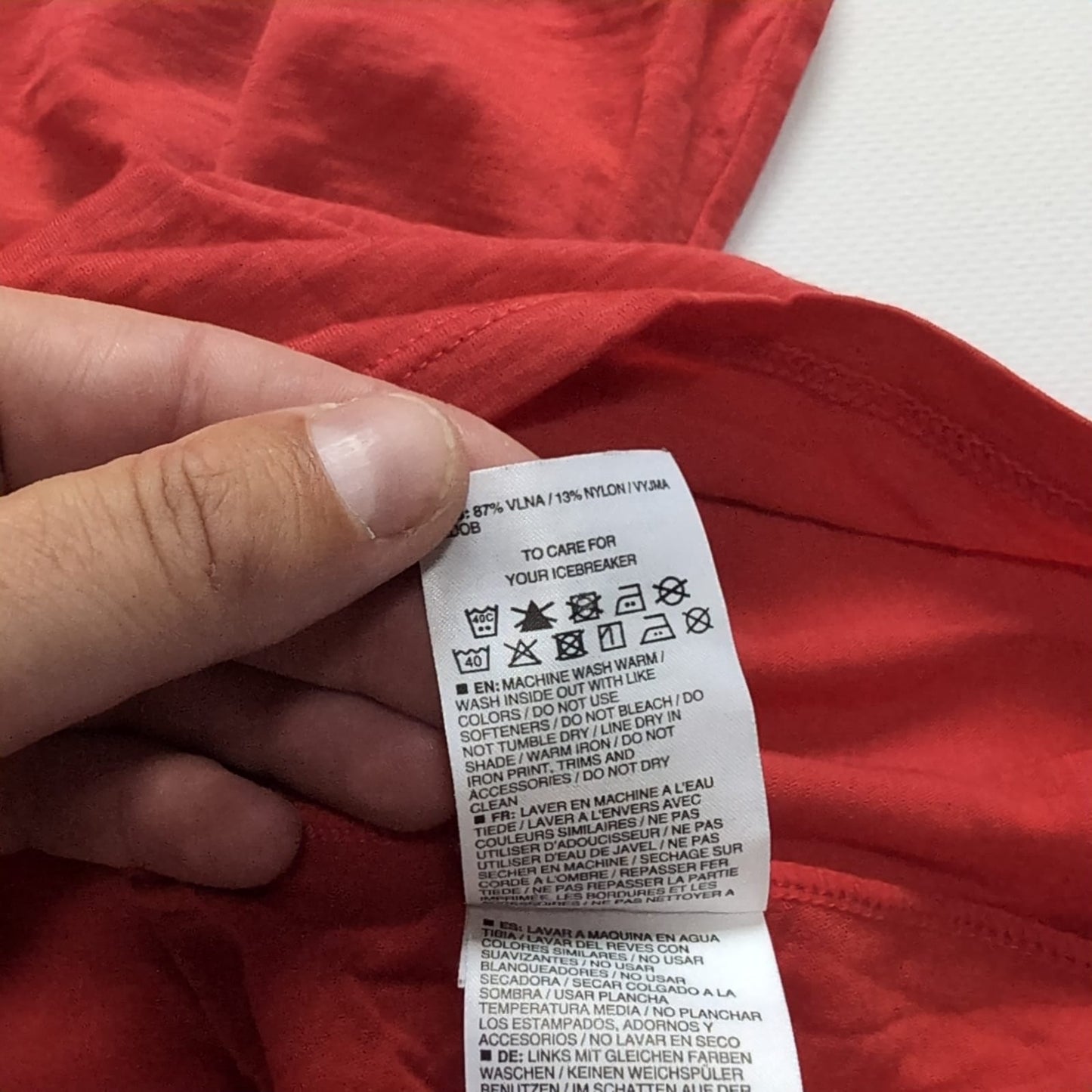 Merino T-Shirt von Icebreaker (Damen M) Korallen rot