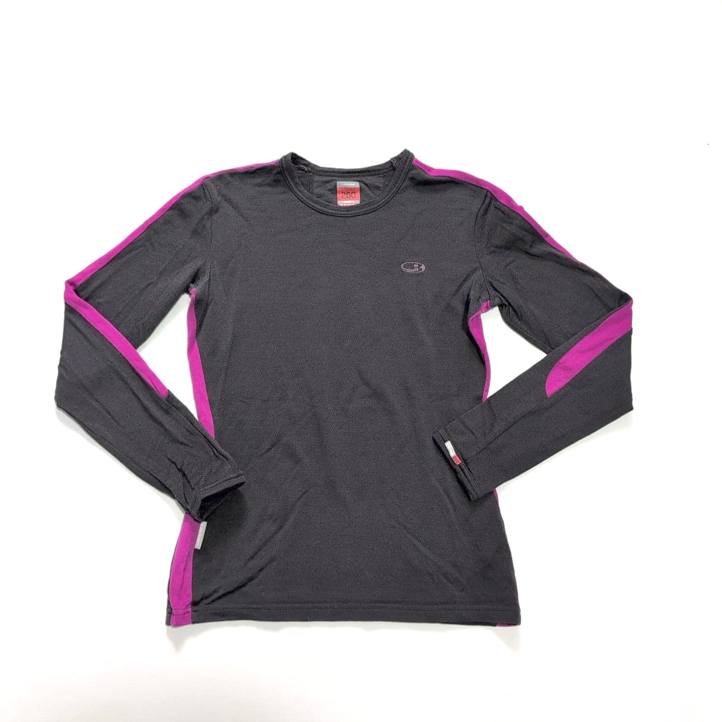 Merino Longsleeve Icebreaker 260 (S Damen) schwarz pink