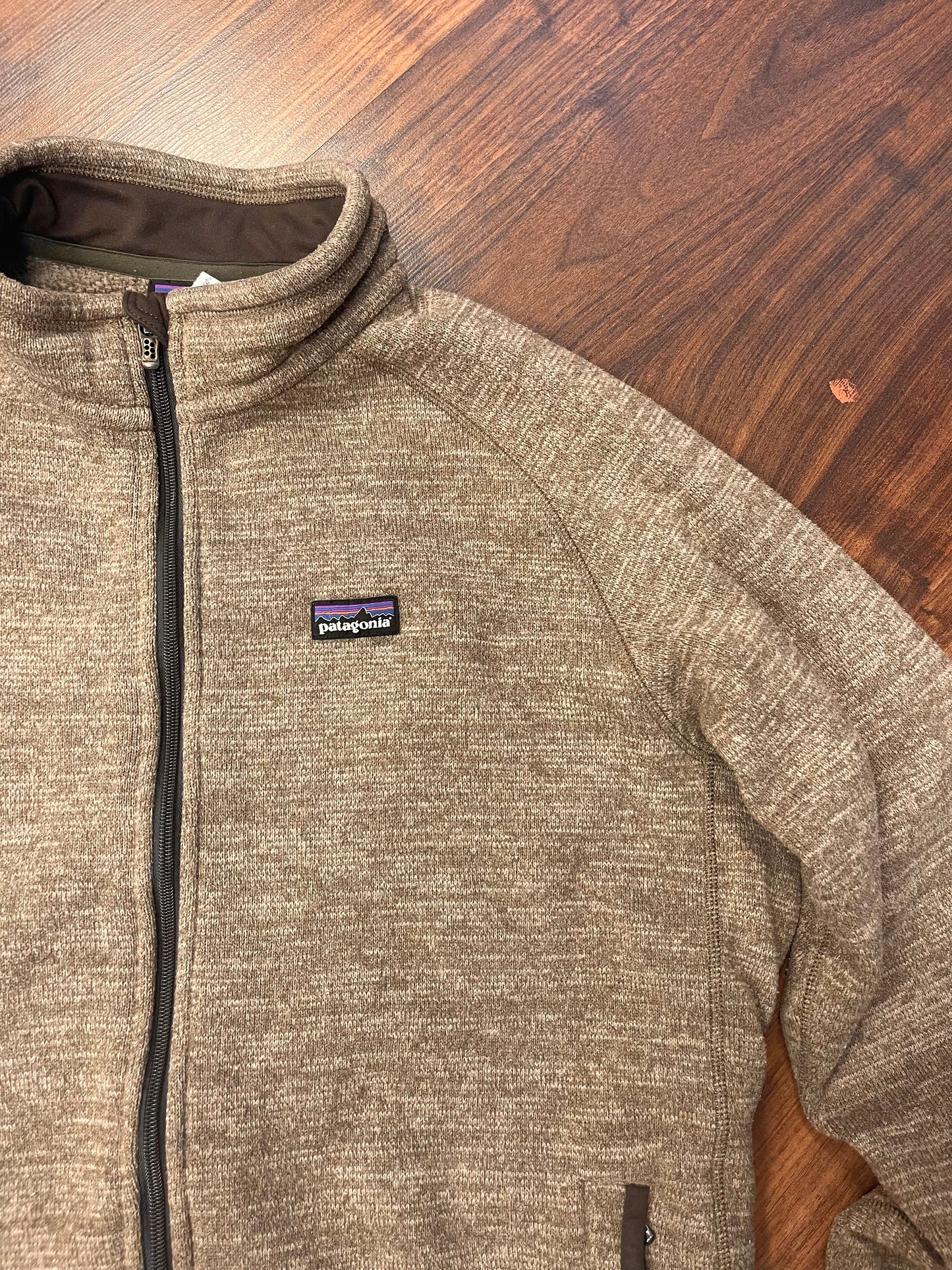 Jacke Patagonia Better Fleece (XL Herren ) Strickoptik hellbraun