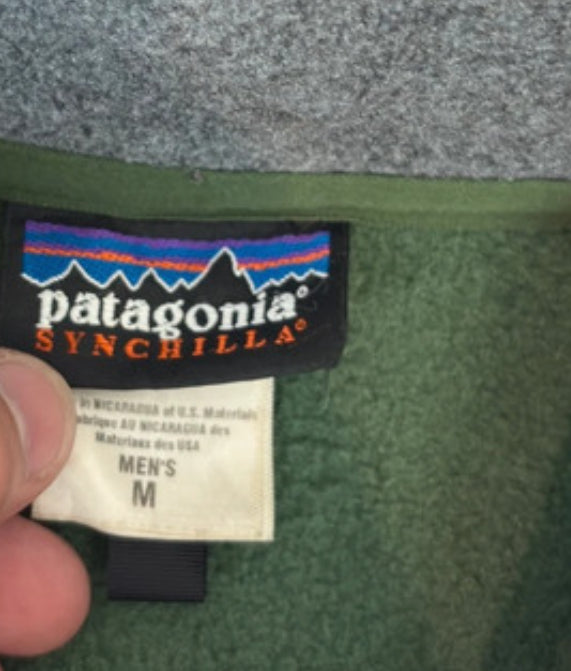 Patagonia Fleece Weste (M Herren) Synchilla grün