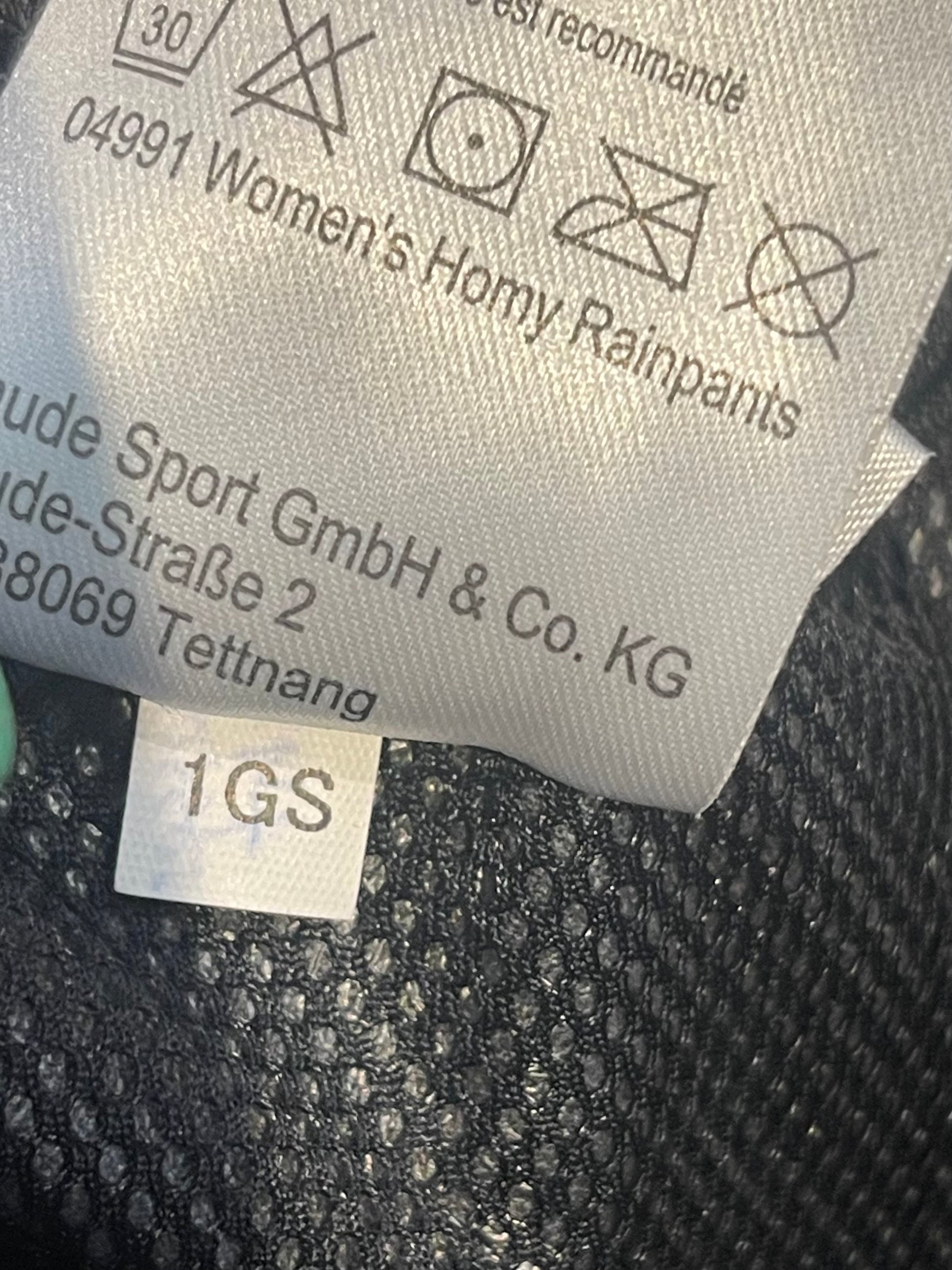 Rad /MTB Regenhose von Vaude (M / L Damen) Hardshell Hose Anthrazit - wanderlich.com