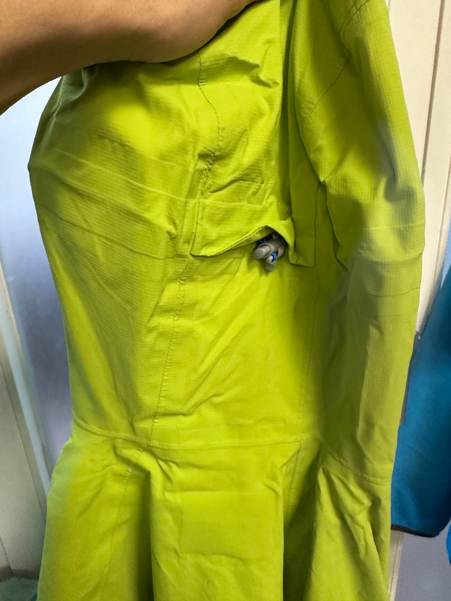 Regen Jacke von Mammut (L Damen) grün mit Kapuze und Membran