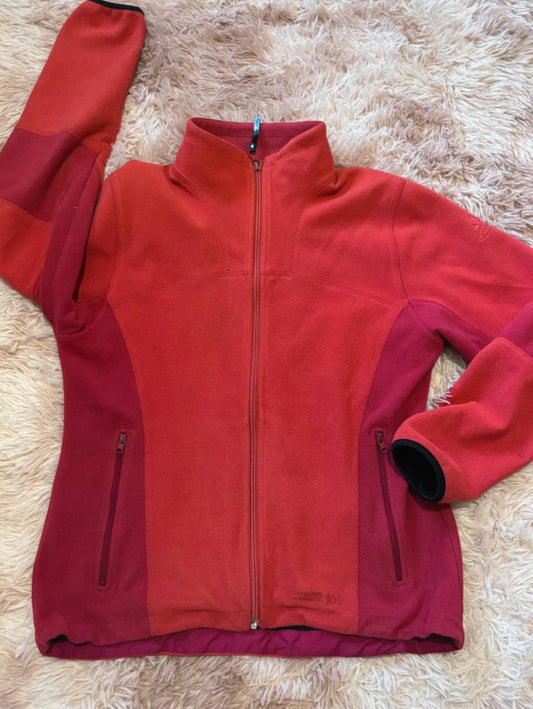 Windproof Jacke von Vaude (L Damen) Softshell Fleece rot orange
