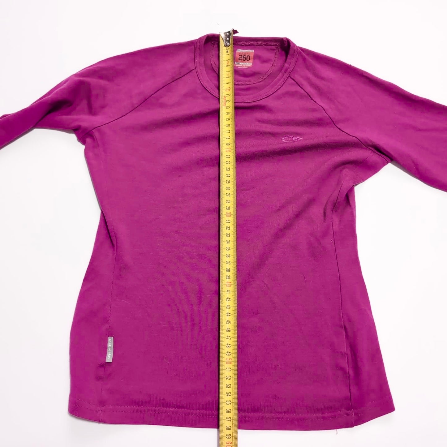 Longsleeve Icebreaker ( M Damen ) Merino 200 Baselayer Magenta pink