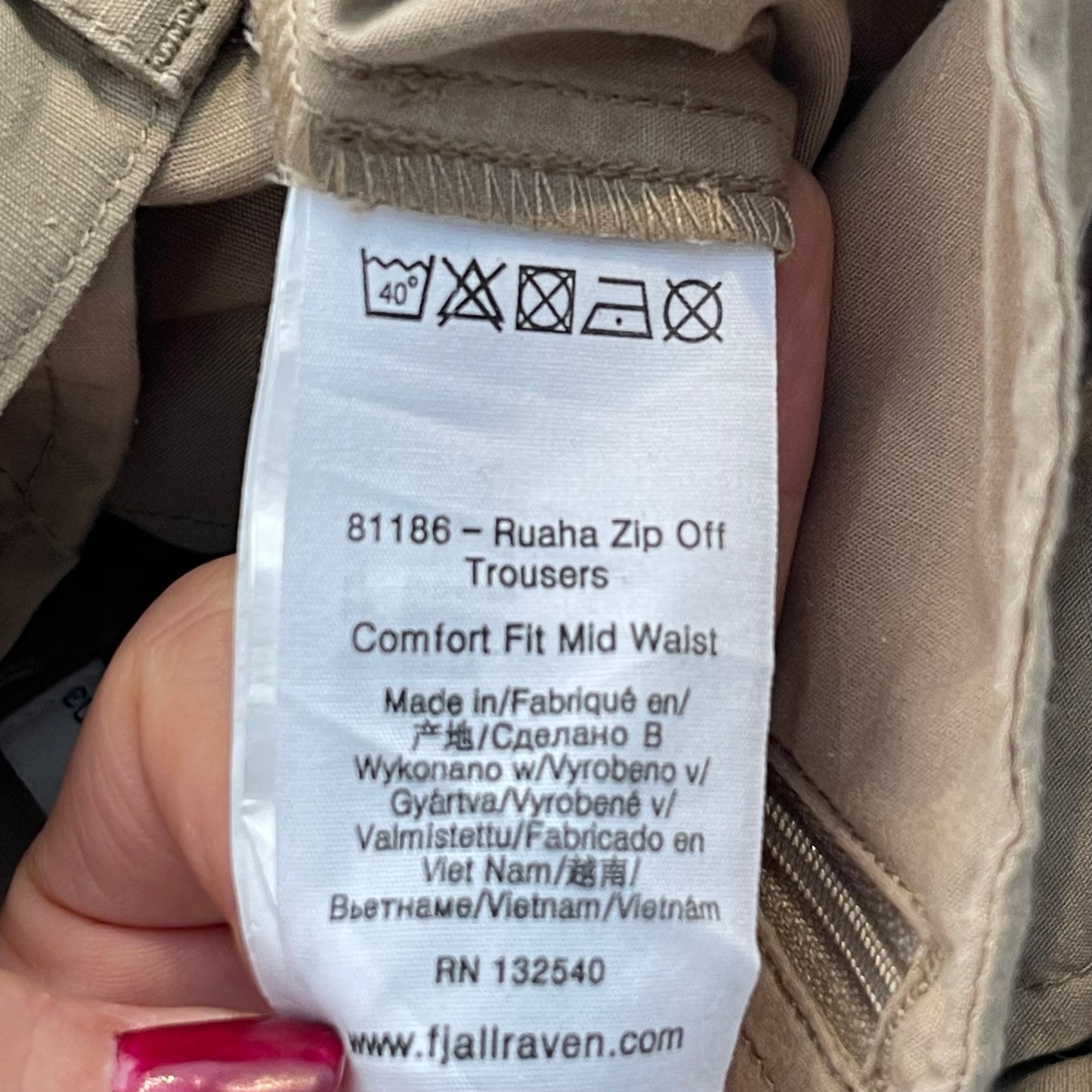 Zip-Off Hose von Fjällräven (Herren M) beige