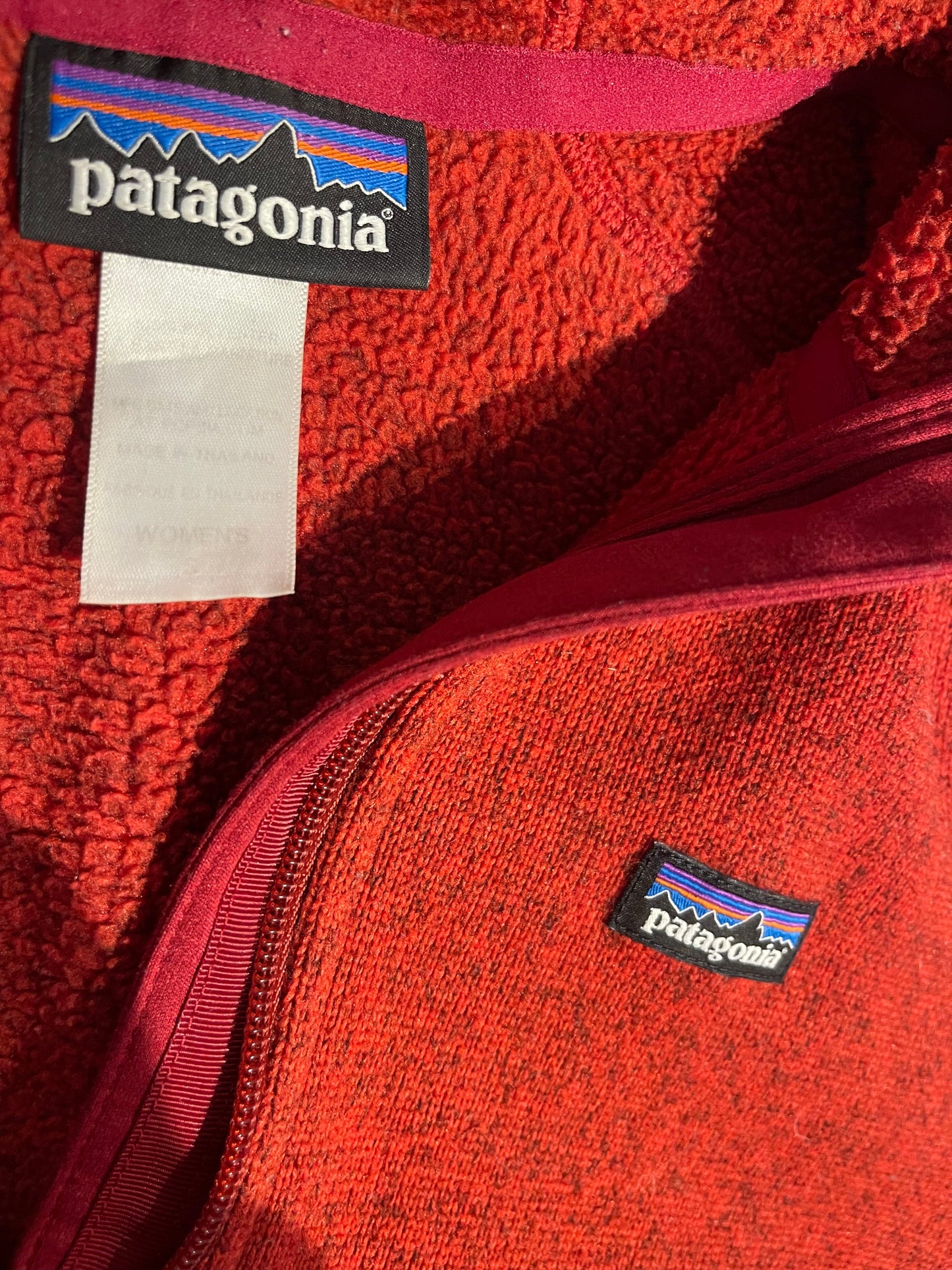 Zipper Jacke Patagonia (S Damen) Better Fleece Hoodie rot