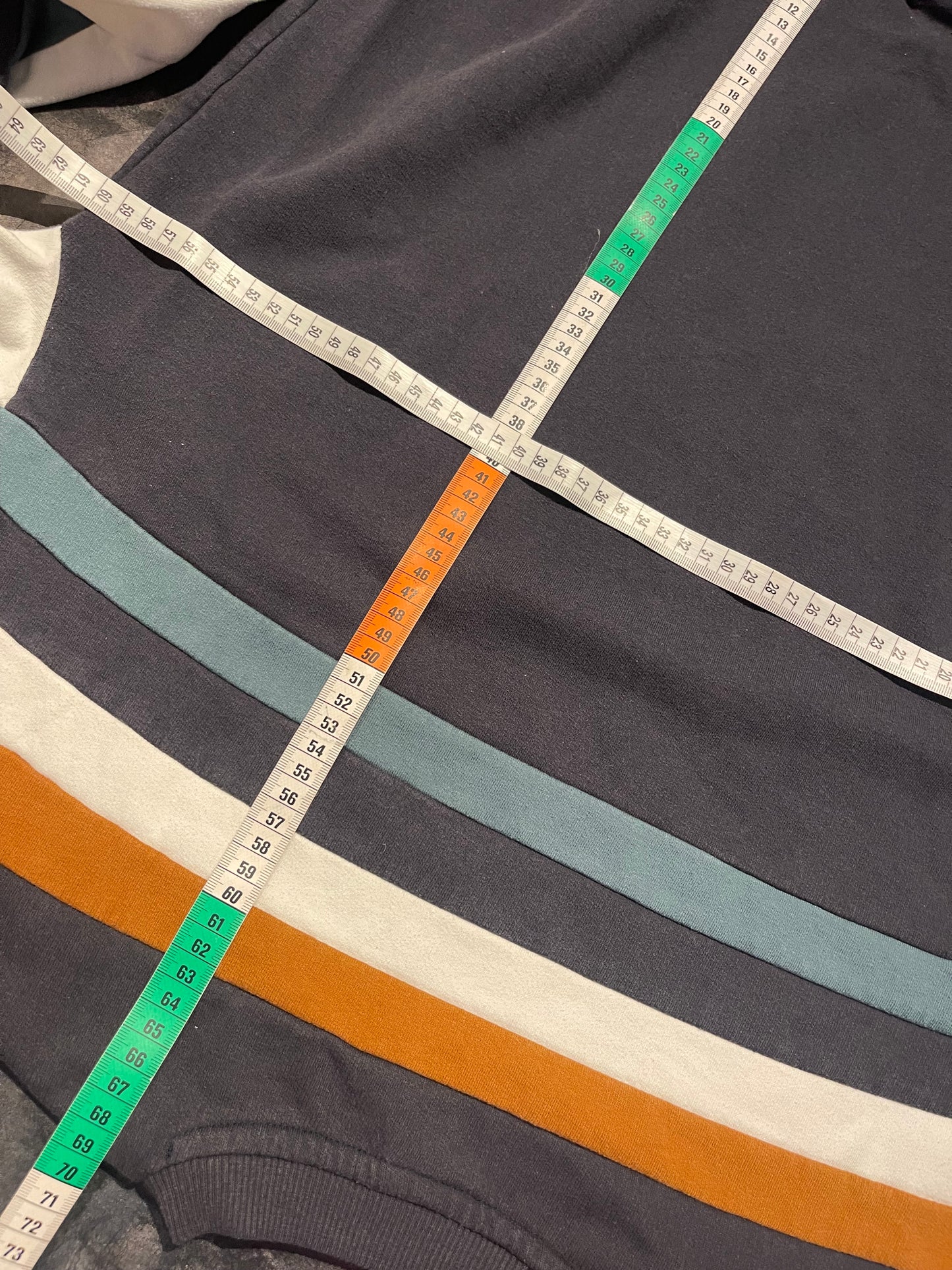 Pullover von Kaotiko M (Unisex) Sweatshirt marineblau braun weiß