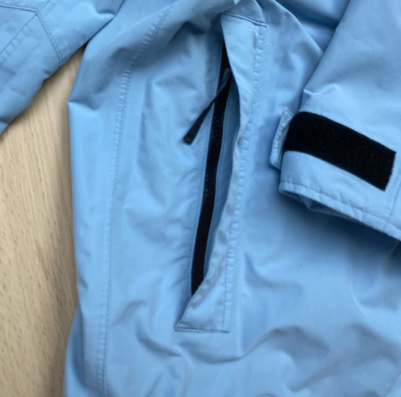 Regen Jacke von Salewa (L Damen) wasserdicht hellblau