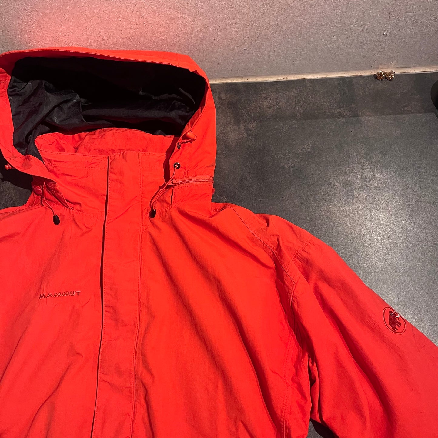 Regen Jacke von Mammut (L Herren) Hardshell 3-lagig rot