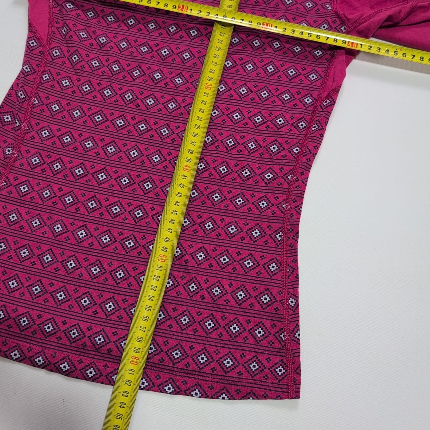 Longsleeve Icebreaker (S Damen) Merino pink Muster