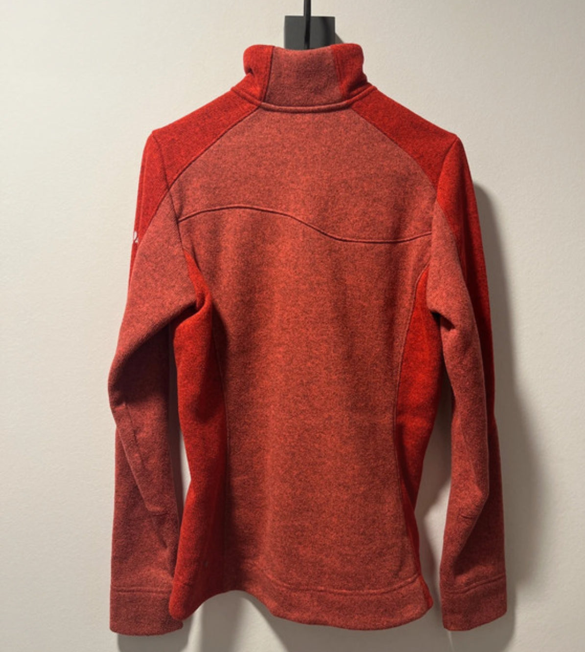 Zip Pullover von Vaude (XS Damen) Strickoptik Korallenrot