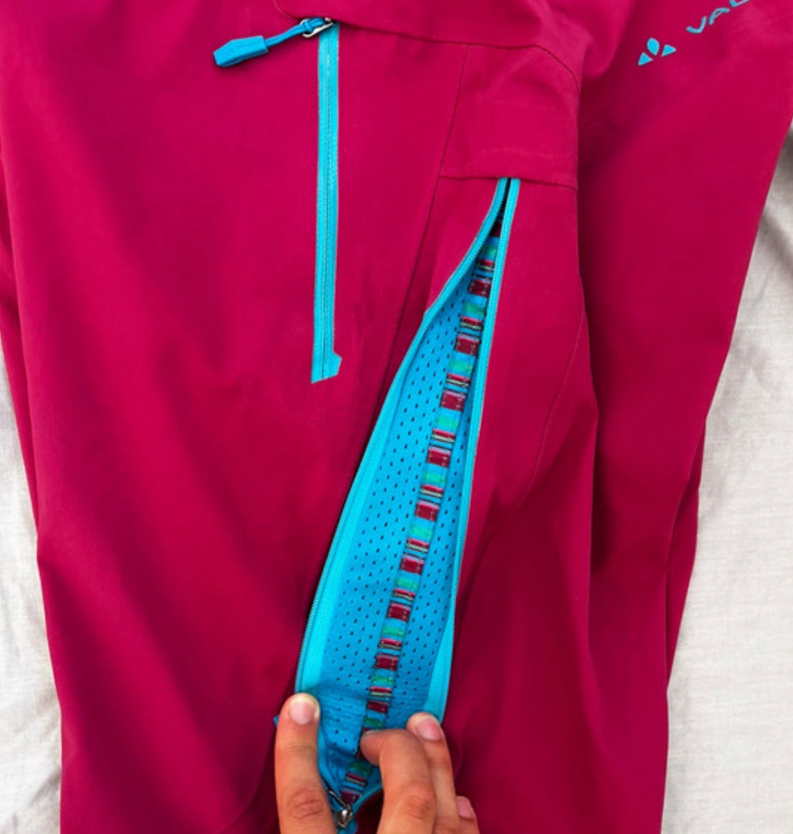 Skitouren Hose von Vaude (M/ L Damen) 3L Hardshell Magenta pink