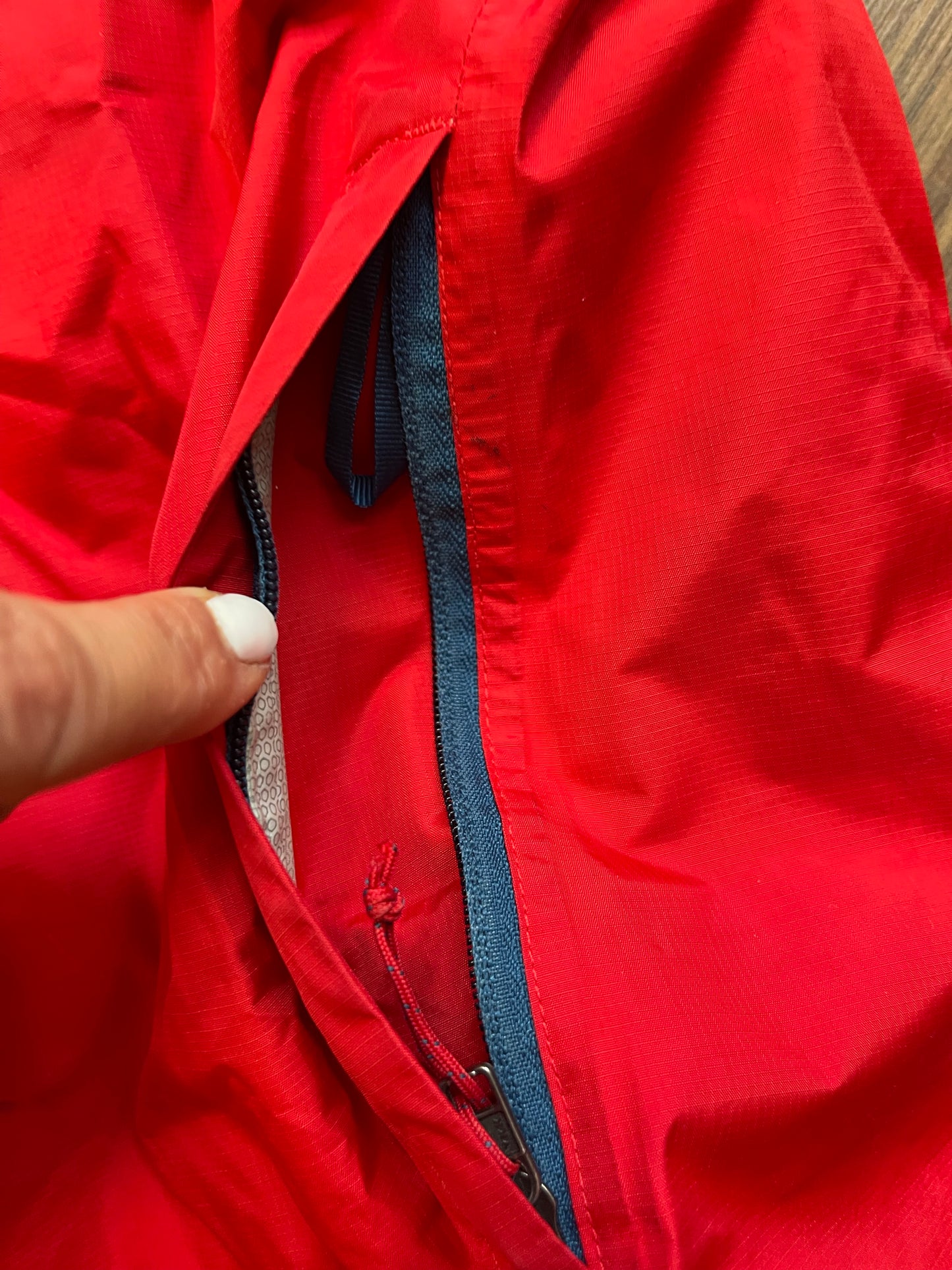 Regen Jacke von Patagonia (L Herren) Hardshell rot blau