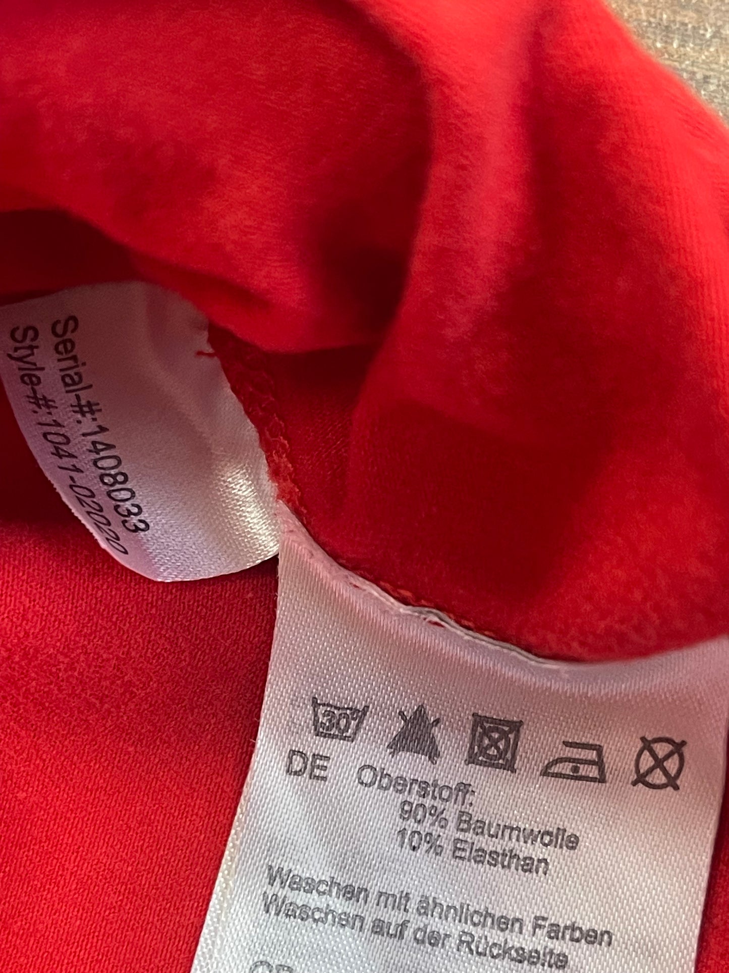 Mammut Longsleeve Herren S / Langarmshirt Baumwolle rot