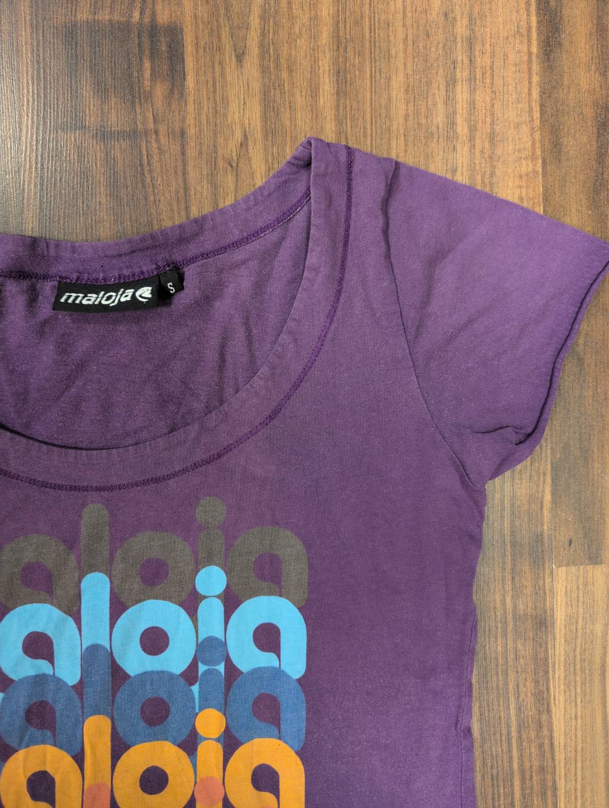 T-Shirt von Maloja (Damen S) Baumwolle lila - wanderlich.com