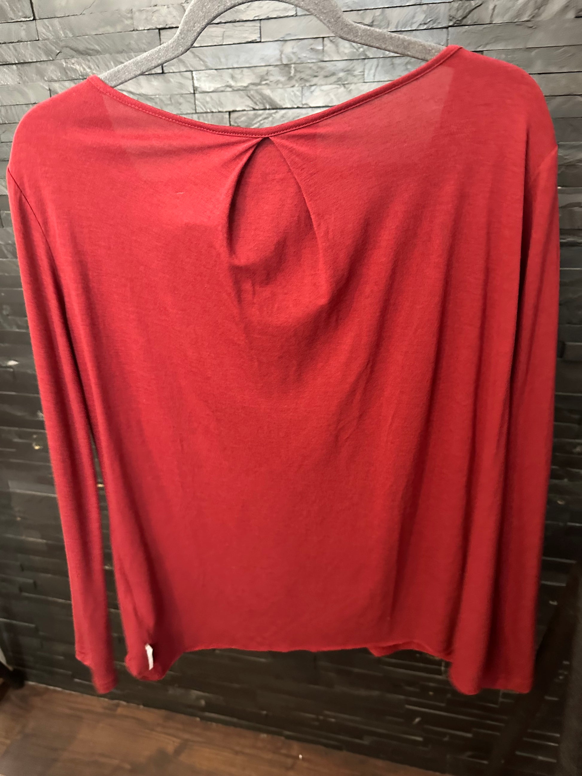 Longsleeve von Maloja (L Damen) 30% Wolle bordeaux - wanderlich.com