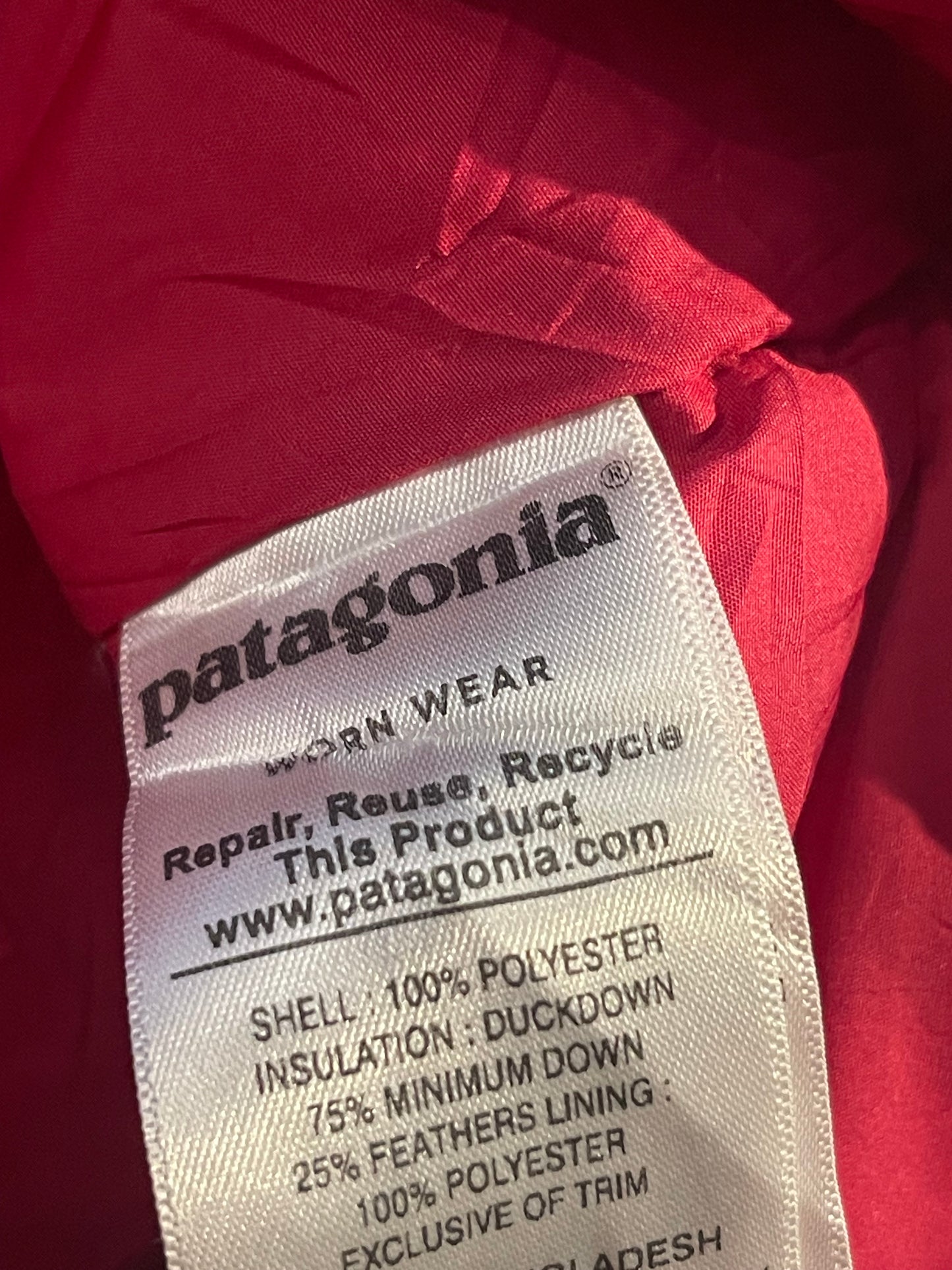 Patagonia Daunen Jacke (XS Damen) wasserabweisend pink - wanderlich.com