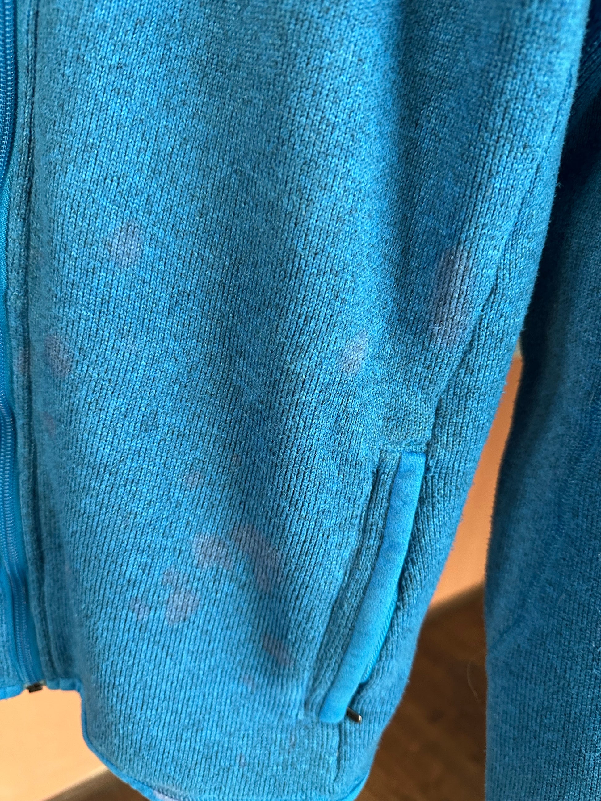 Patagonia Better Fleece Jacke (L Damen ) Strickoptik Hoodie blau - wanderlich.com