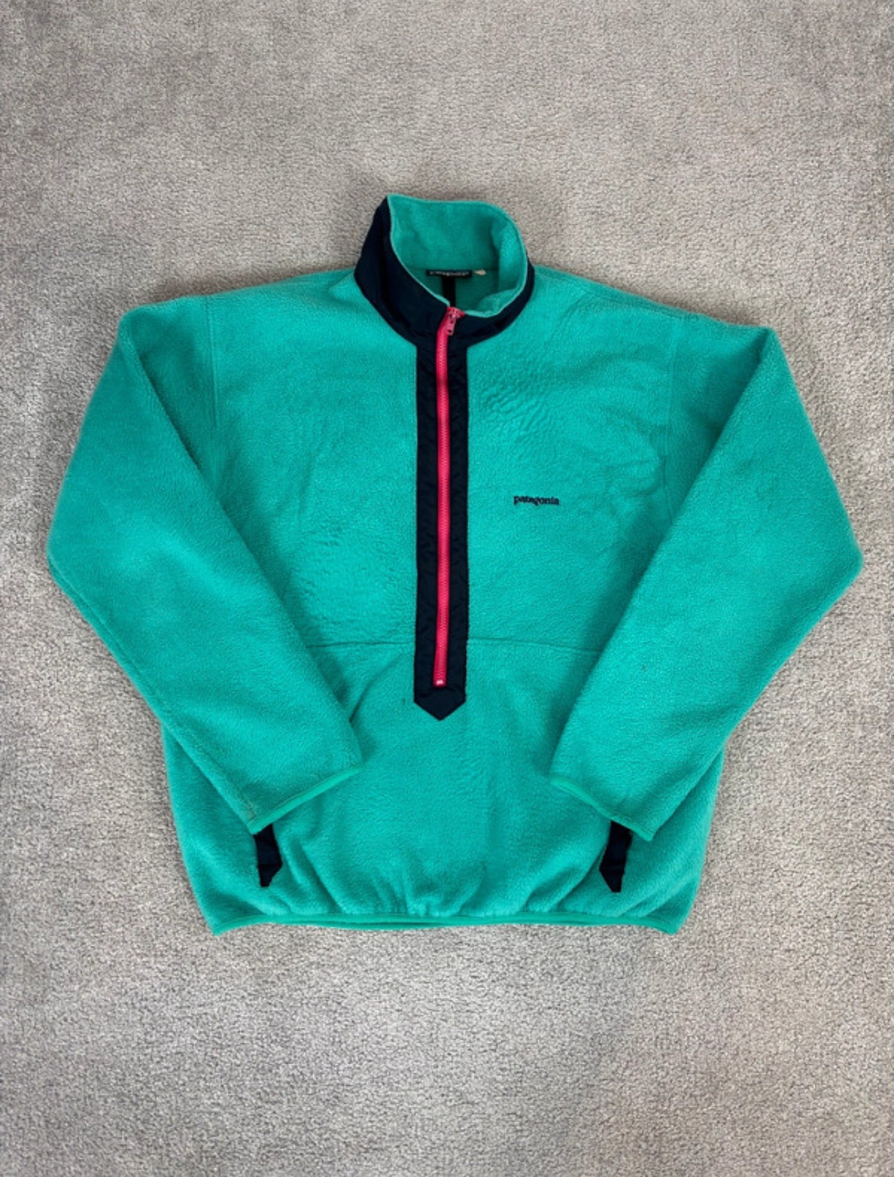 Patagonia Fleece Pullover (L Herren) Sweatshirt Synchilla türkis