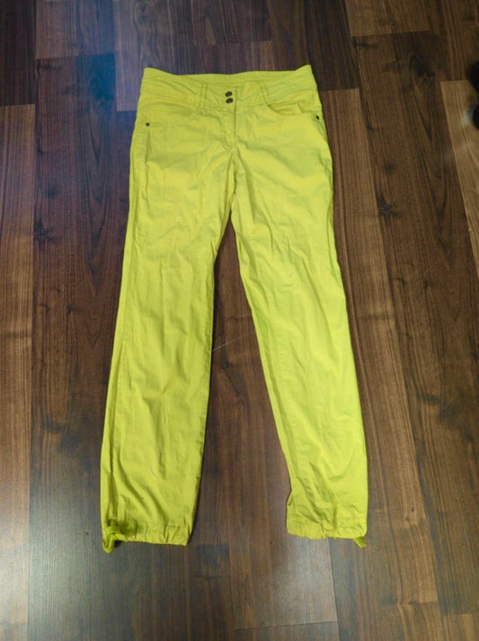 Wander / Kletter Hose von Vaude (Damen S /36 ) neon grün Baumwolle