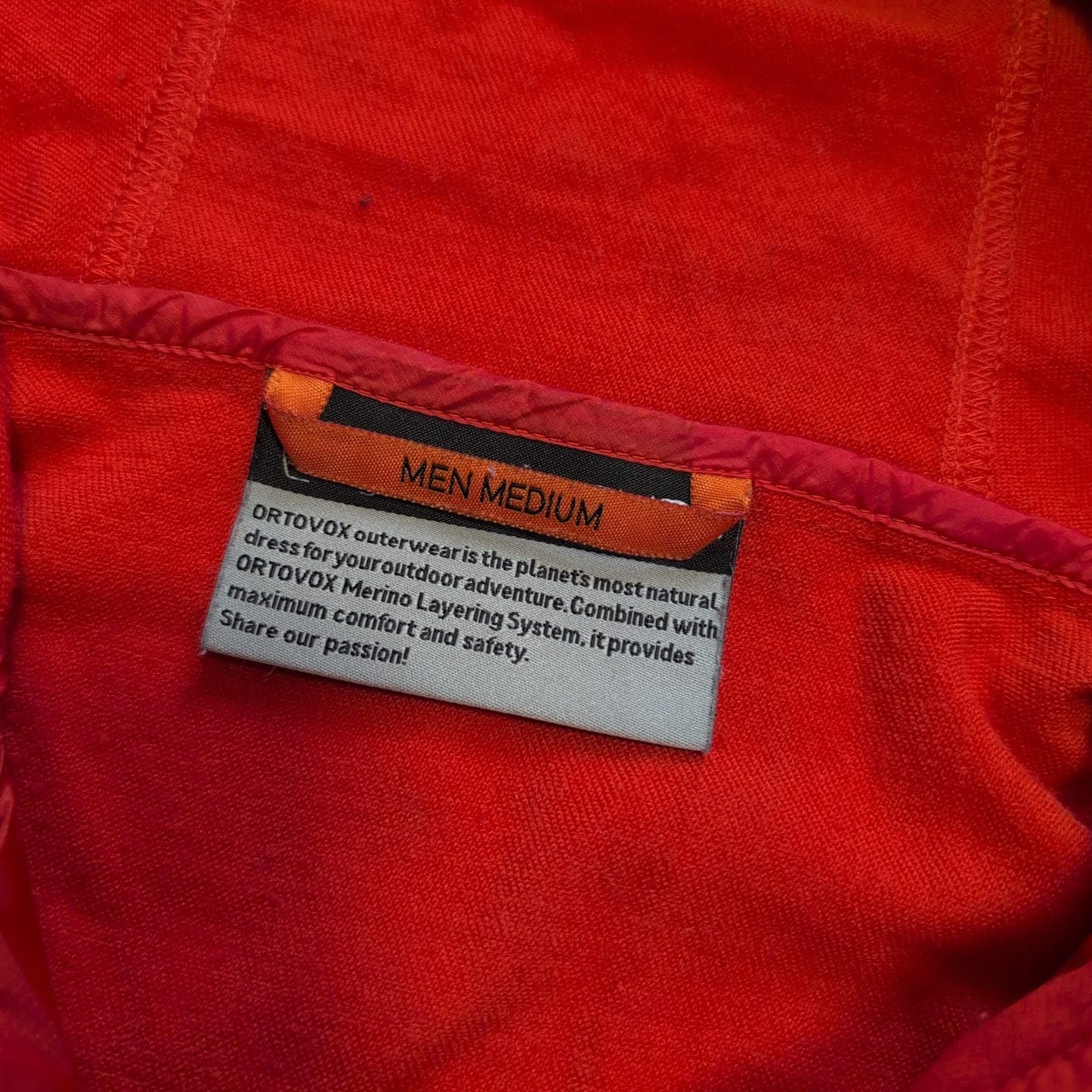 Ortovox Hybrid Jacke Merino inside (M bis L: 50 Herren) orange