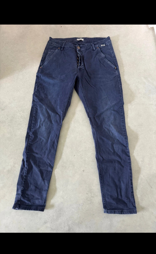 Outdoor Jeans Hose von Maloja (L Herren) pure Baumwolle blau