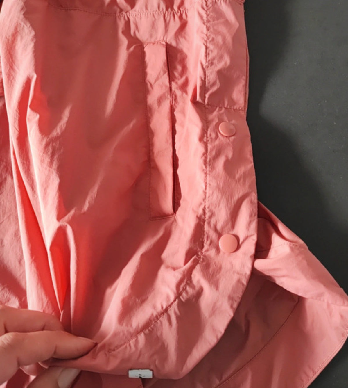 Ultraleichte Regen Jacke mit Merino (M / L Damen) Schlupfjacke rosa